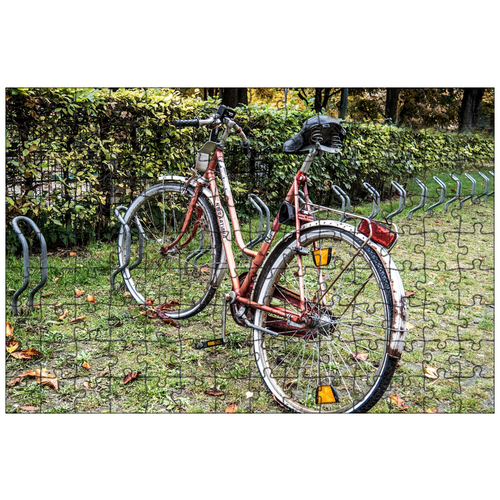 фото Магнитный пазл 27x18см."мюнхен, велосипед, сломанный" на холодильник lotsprints