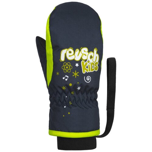 фото Варежки reusch 2020-21 kids mitten dress blue/safety yellow (inch (дюйм):iii)