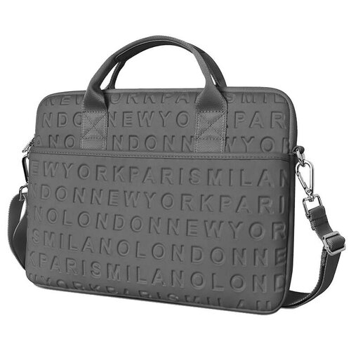 фото Сумка wiwu vogue laptop slim bag (with strap) 13.3 grey