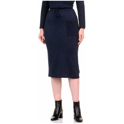 фото Юбка baon трикотажная юбка с карманом baon b479508, размер: m, серый