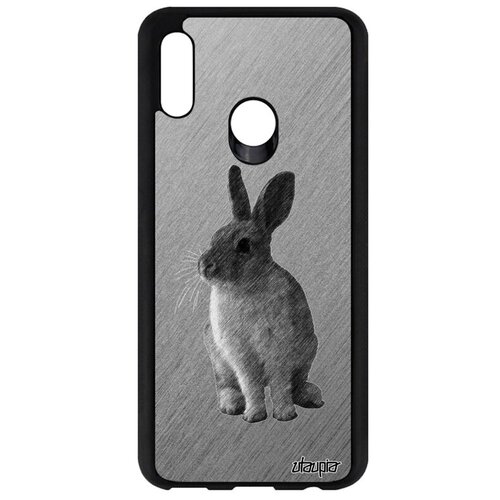 фото Защитный чехол для смартфона // huawei p smart 2019 // "кролик" грызун трус, utaupia, серый