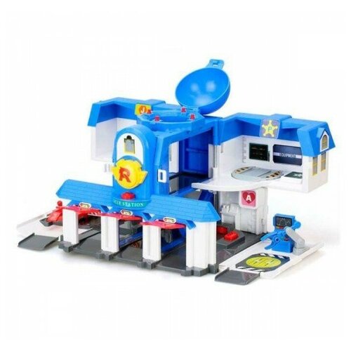 фото Silverlit игровой набор robocar poli штаб-квартира 2.0 с фигуркой джин 83304