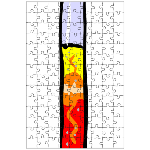 фото Магнитный пазл 27x18см."трубка, контрольная работа, химия" на холодильник lotsprints