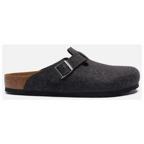 фото Мужские сандалии birkenstock boston wool серый , размер 42 eu