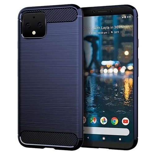 фото Чехол на google pixel 4 xl цвет blue (синий), серия carbon от caseport