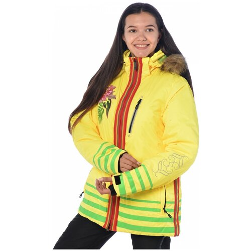 фото Горнолыжная куртка женская azimuth 15525 размер 46, зеленый