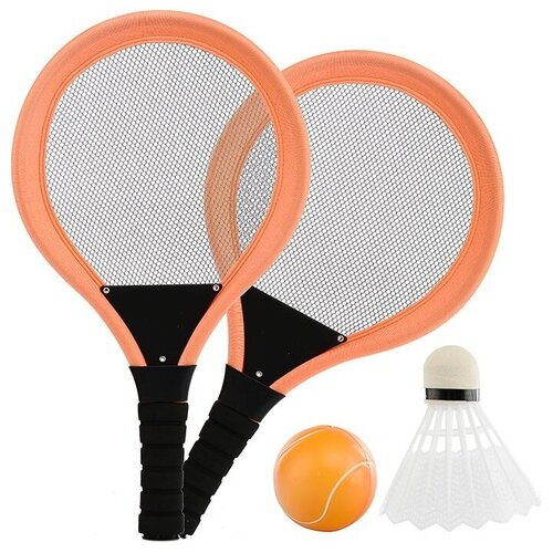 фото Бадминтон и теннис oubaoloon ракетки, шарик, воланчик, в сетке (lt-1029c1)
