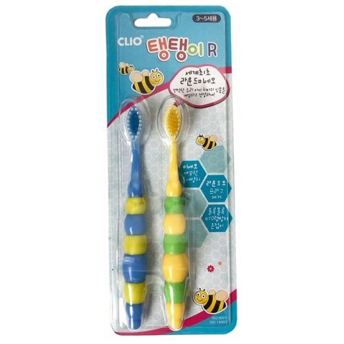 фото Clio tangtani normsl набор зубных щеток для детей (2-6 лет), 2шт