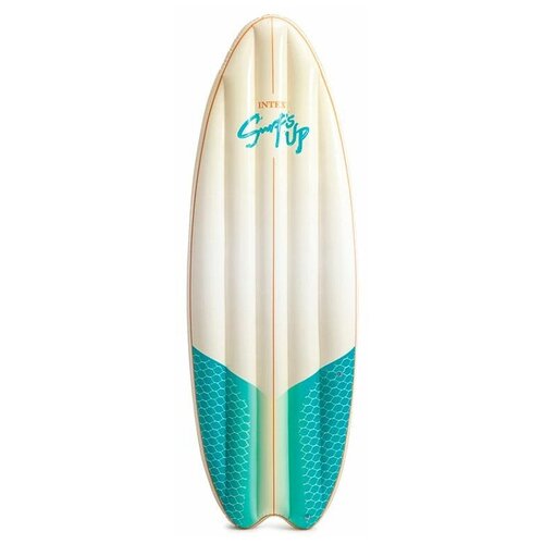 фото Надувной матрас для плавания доска для серфинга, бело-голубой, 178х69 см bestway
