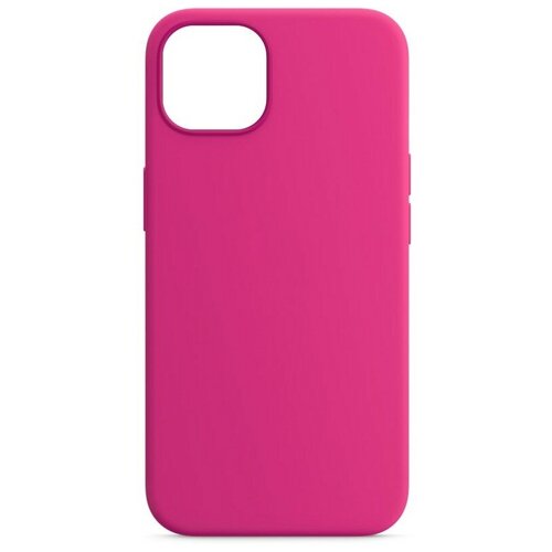 фото Чехол силиконовый mitrifon для iphone 13 (6.1") bright pink ярко-розовый №47