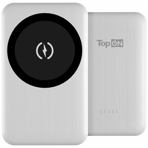 фото Внешний аккумулятор topon top-m10 10000mah magsafe qi 15w pd 20w white