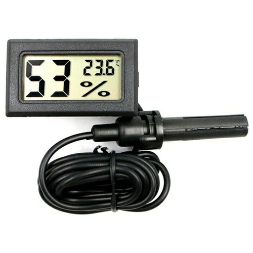 фото Термометр-гигрометр электронный, fy12 , жк дисплей с выносным датчиком вся-чина