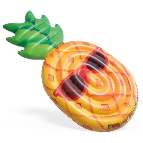 фото Надувной матрас- плот "стильный ананас intex