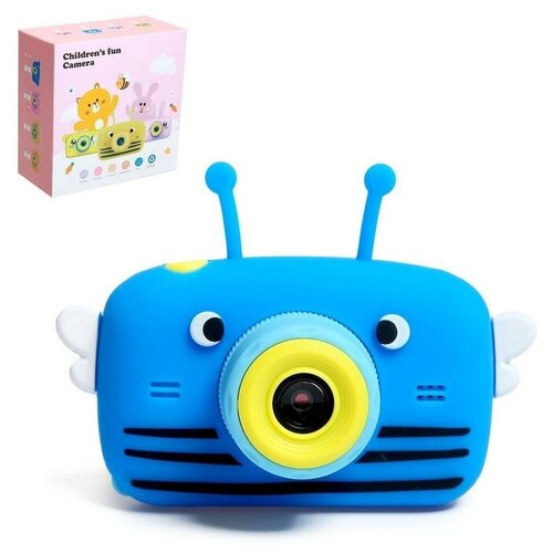 фото Детский фотоаппарат "пчёлка", с селфи камерой, цвет синий 5800566 . сима-ленд
