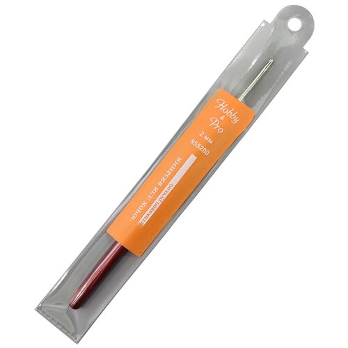 фото 955200 крючок для вязания с пластиковой ручкой, 2мм, hobby&pro hobby & pro