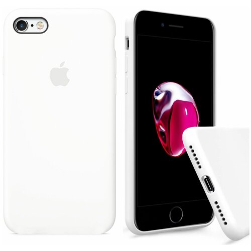 фото Etna-store.ru/силиконовая накладка «full soft touch» для apple iphone 6 plus/6s plus (белый)