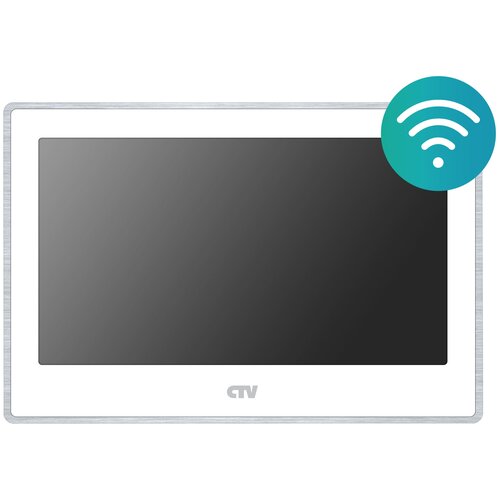 фото Ctv-m5702 (белый) сенсорный 7" монитор видеодомофона с wi-fi
