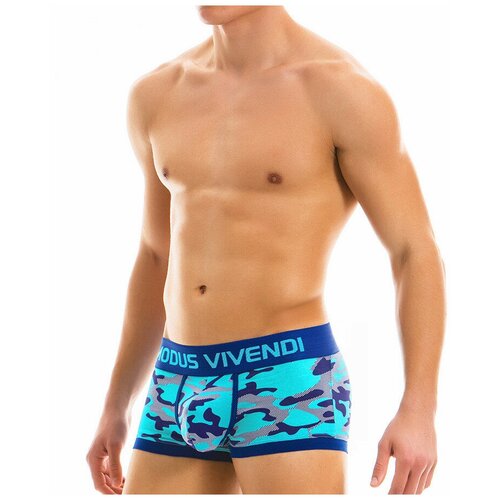 фото Трусы - боксеры "camo boxer - aqua" / modus vivendi / камуфляж / размер xl