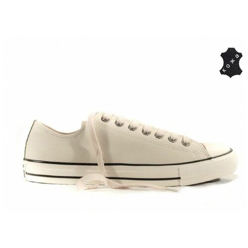 фото Кожаные кеды converse chuck taylor all star 151114 бежевые (41)