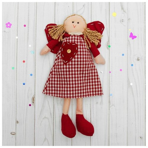 фото Подвеска «ангелочек», кукла, блондинка с хвостиками, цвета микс mikimarket