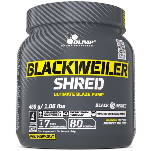 фото Предтренировочной комплекс olimp sport nutrition blackweiler shred экзотический апельсин, 480 грамм