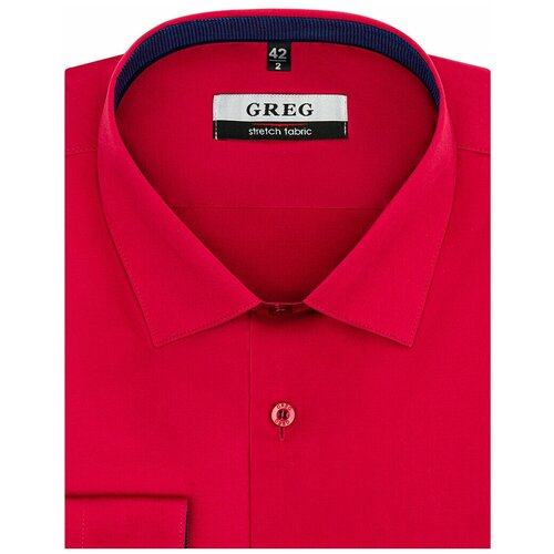 фото Рубашка greg, размер 174-184/40, красный