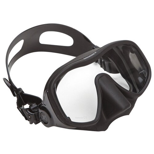 фото Маска merge 3 черный силикон, black xs scuba