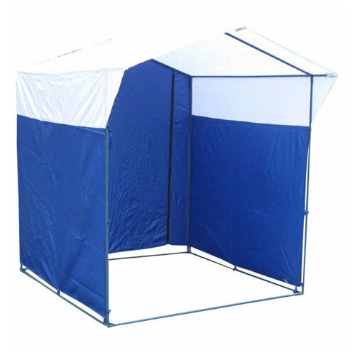 фото Палатка митек домик 1.5х1.5 бело-синий