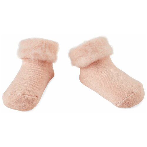 фото 88153, носки для новорожденных happy baby, теплые носочки детские для девочки, мальчика, нескользящая подошва, 10 размер, бежевые