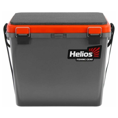 фото Yugana ящик зимний helios односекционный, цвет серый/оранжевый