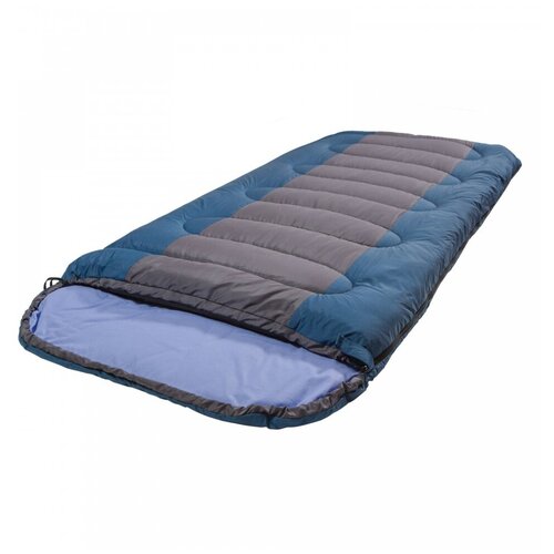 фото Спальный мешок одеяло prival camp bag плюс синий/серый, t extr -5 °с, 220х95, молния справа