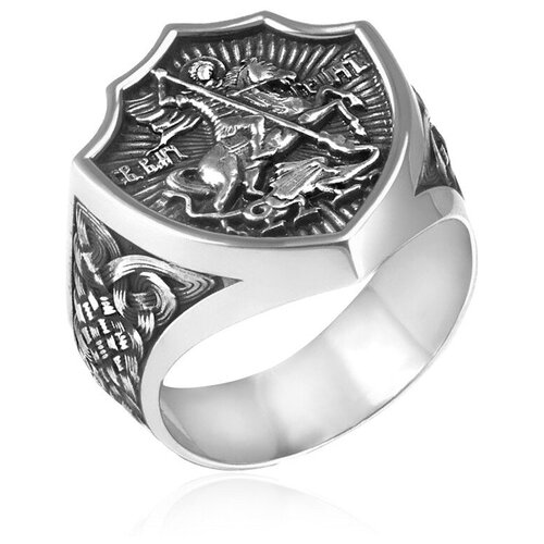 фото Кольцо даръ кольцо из серебра "святой георгий победоносец" (6480)