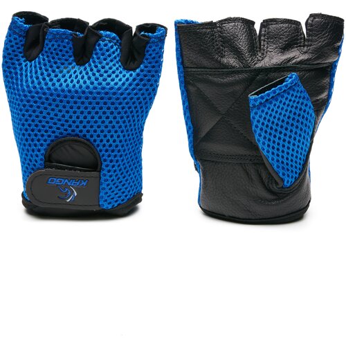 фото Перчатки для фитнеса kango wgl-072 black/blue l