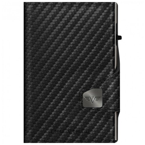 фото Карбоновый кошелек tru virtu click&slide hi-tech carbon, черный/серебристый