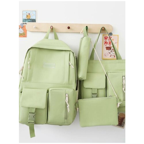 фото Комплект 4 в 1 с рюкзаком / рюкзак школьный для девочки /рюкзак в школу нет бренда