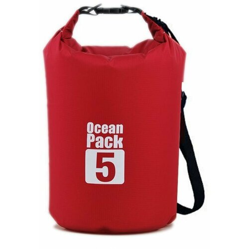 фото Гермомешок пвх ocean pack, 5 литров, красный china