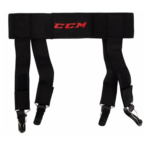 фото Пояс для гамаш ccm garter belt jr (черный)