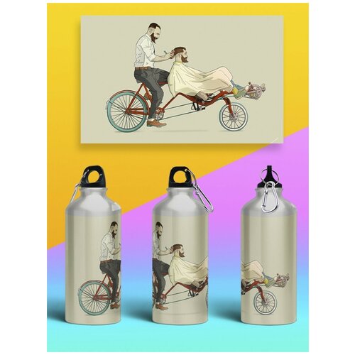 фото Бутылка спортивная, туристическая фляга, 500мл спорт велосипед bmx - 281 brutbottle