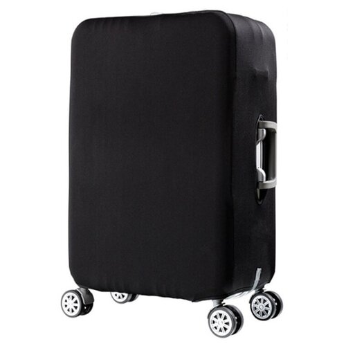 фото Чехол для чемодана , текстиль, водонепроницаемый, 90 л, размер l, черный