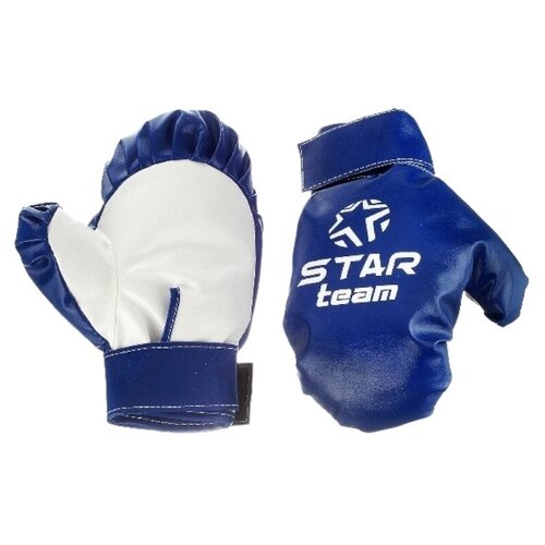 фото Детские игровые боксёрские перчатки "star team", цвет сине-белый, в сетке 23*14*20 см it107831 634613 нет бренда