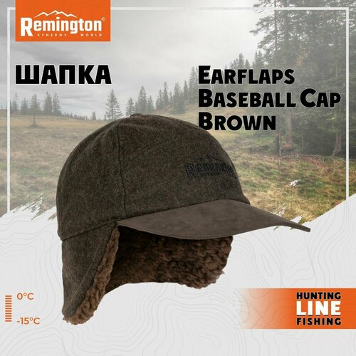 фото Шапка remington, размер l/xl, коричневый
