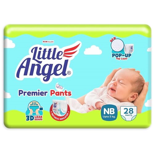 фото Подгузники-трусики детские little angel premier, 0/nb (0-3 кг)