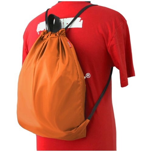 фото Мешок для обуви / рюкзак для спорта универсальный с двумя отделениями 470x330 мм (оксфорд 240, оранжевый), tplus