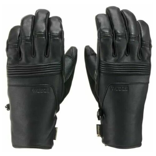 фото Лыжные кожаные мужские перчатки decathlon x wedze, черные, размер s