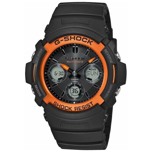 фото Японские наручные часы casio g-shock awg-m100sf-1h4er с хронографом