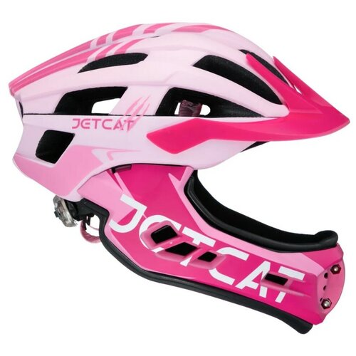 фото Шлем - jetcat - race - размер "m" (53-58см) - pink - fullface - защитный - велосипедный - велошлем - детский
