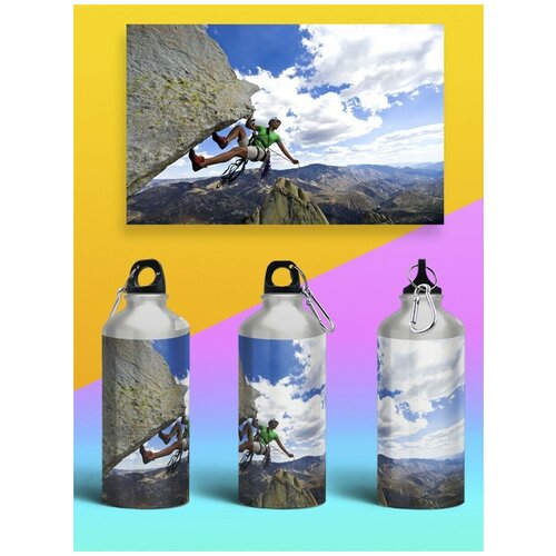 фото Бутылка спортивная, туристическая фляга, 500мл спорт скалолазание горы - 393 brutbottle