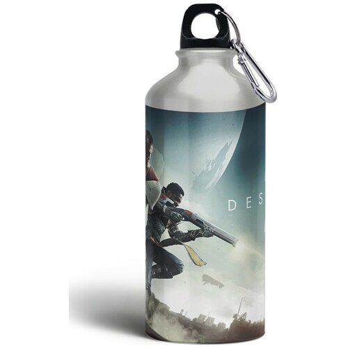 фото Бутылка спортивная,туристическая фляга, 500мл с карабином destiny 2-1 brutbottle