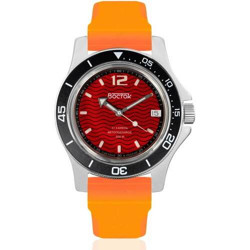фото Наручные часы восток мужские наручные часы восток амфибия 13043а, оранжевый