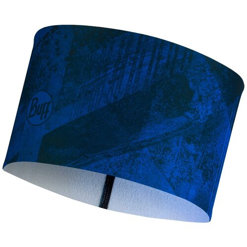фото Теплая спортивная повязка на голову buff headband tech fleece concrete blue